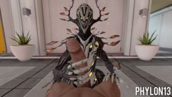 3d big_penis dark-skinned_male handjob interspecies oberon_(warframe) phylon13 pornography pov sfm sfmporn_(artist) source_filmmaker warframe