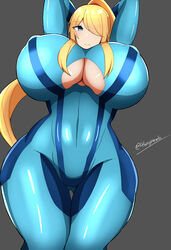 samus aran from metroid by ayamahi