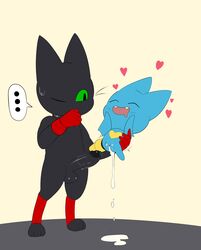 adorabat after_sex balls bodily_fluids cartoon_network chiropteran cum cum_drip cum_in_pussy cum_inside dizzytizzy dripping duo felid female genital_fluids genitals hi_res humanoid male mammal mao_mao:_heroes_of_pure_heart penis satisfied sex sheriff_mao_mao_mao size_difference standing straight young