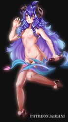 cleavage female female_only kindred kirani lamb_(league_of_legends) league_of_legends looking_at_viewer panties riot_games small_breasts solo spirit_blossom_kindred spirit_blossom_series