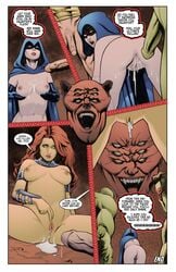 2girls 4boys anus ass beast_boy breasts comic cum cum_in_pussy cum_leaking cum_on_ass cum_on_breasts cum_on_pussy dc dc_comics dick_grayson fingers_on_pussy garfield_logan green_skin kid_flash koriand'r large_breasts male mind_control new_teen_titans nightwing on_all_fours orange_skin penis pussy rachel_roth raven_(dc) raven_(dc)_(classic) red_hair shade_jones starfire teen_titans trigon wally_west