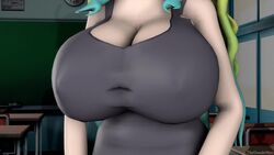 1girls 3d animated bikini bouncing_breasts breasts cleavage clothed clothed_female clothing dragon female female_only gigantic_breasts inside jiggle jiggling loop lucoa miss_kobayashi's_dragon_maid nipples no_sound nude nude_female quetzalcoatl_(dragon_maid) room solo source_filmmaker swimsuit tank_top theduudeman video