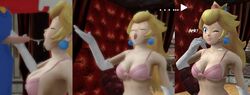 1boy 1girls breasts cleavage cum cum_drip cum_in_mouth cum_inside erection faceless_male female femsub large_breasts male maledom mario mario_(series) nintendo penis princess_peach tagme time_resume time_stop unknown_artist