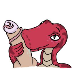 1:1 alpha_channel anthro bruhwack fellatio female fucken hi_res loser male reptile scalie snake someoral straight