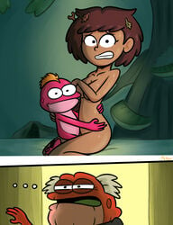 1boy 1girls 2020 2020s 2d age_difference amphibia amphibian anne_boonchuy anthro artist_name awkward comic completely_nude completely_nude_female disney hop_pop_plantar human interspecies leaves leaves_in_hair male/female nude nude_female older_female sex sprig_plantar straight straight_hair sweat teenage_girl teenage_girl_and_younger_boy teenager vaginal_penetration walk-in yellowsalamander young younger_male younger_penetrating_older