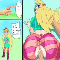 anus big_ass disney hair_pulling marco_diaz penetration pussy rape ripped_clothing star_butterfly star_vs_the_forces_of_evil straight_hair tears text_bubble tights vontesofine69