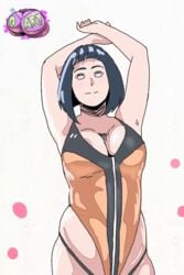 1girls 2:3 animated animated_gif areola_slip areolae armpits arms_behind_head arms_up ass big_breasts black_panties blue_hair bob_cut boruto:_naruto_next_generations bouncing_breasts breasts busty cleavage closed_eyes clothed_female clothing curvaceous curvy curvy_figure d-art dancing female female_focus female_only fully_clothed g-string gif hyuuga_hinata large_ass large_breasts leotard light-skinned_female light_skin looking_at_viewer mature mature_female milf naruto naruto_(series) nipples no_bra one-piece_swimsuit pale-skinned_female pale_skin panties pink_nipples pose posing revealing_clothes shounen_jump simple_background smile smiling solo solo_female solo_focus standing sweatdrop swimsuit thong vertical_video violet_eyes white_background wide_hips