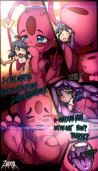 3_toes arthropod barefoot blue_eyes burping comic duo english_text feet female female/female hair hi_res human humanoid internal kwami macro mammal marinette_cheng marinette_cheng_(pv) marinette_dupain-cheng marinette_dupain-cheng_(pv) miraculous_ladybug mouth_shot neck_bulge nipples nude open_mouth oral_vore paws pink_hair purple_mouth size_difference soft_vore soles stomach stomach_bulge swallowing sweaty_feet teenager teeth text tikki_(miraculous_ladybug) toes vore young yuri zapor zapor666