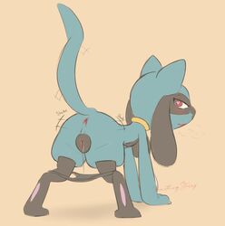 female riolu from nintendo by somethingstarry
