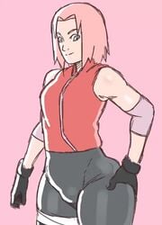 1girls animated bike_shorts blush clothing_skin curvy d-art elbow_gloves female female_focus female_only finger_gun flat_chest flat_chested full_body gloves green_eyes hand_on_ass hip_dips looking_at_viewer naruto naruto_(series) naruto_shippuden pink_background pink_hair sakura_haruno shiny_skin short_hair short_video shorter_than_10_seconds shorter_than_30_seconds shounen_jump small_breasts smile solo tagme text thick_legs thick_thighs video wide_hips