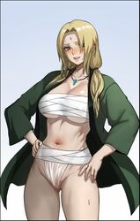 big_breasts female female_focus female_only long_hair naruto naruto_(series) naruto_shippuden solo solo_female solo_focus tsunade zako_(arvinry)