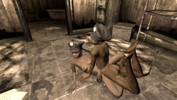 1boy 1girls 3d ass breasts dark-skinned_male dark_skin fallout fallout_3 human interracial sex straight