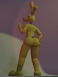 3d ass five_nights_at_freddy's five_nights_at_freddy's_3 fnaf gay inviting inviting_to_sex looking_at_viewer looking_back male male_only solo springtrap springtrap_(fnaf)