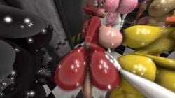 1boy 3d 9futas animated five_nights_at_freddy's fox fox_ears fox_tail foxy_(fnaf) furry futanari huge_ass human human_penetrating male male_on_futa red_ass robot_girl thatblackcopfromdawnofthedead toy_chica_(fnaf)