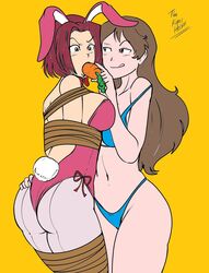 bondage bunny_ears bunny_girl bunnysuit code_geass dakuroihoshi drawing female fenrilhuayra gag kallen_stadtfeld