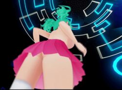 3d animated ass breasts magicalmysticva mystic no_panties skirt tagme twintails under_skirt virtual_reality virtual_youtuber