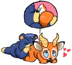 2020 anal animal_crossing anthro beau_(animal_crossing) blue_body blue_fur blush closed_eyes duo fur heart male mammal nintendo oral poncho_(animal_crossing) rimming sex simple_background sinribbons ursid video_games white_background