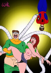 balls blindfold bound cuckold cum cum_in_pussy cum_inside doctor_octopus exposed_breasts exposed_pussy forced gag gagged glasses light marvel marvel_comics mary_jane_watson mask mechanical mechanical_arm nipples otto_octavius panties panties_aside penetration penis peter_parker pussy rape red_hair restrained saliva skirt skirt_lift spider spider-man spider-man_(series) straight_hair sunglasses superhero tank_top tentacle testicles thewink tied_up unmasked upside-down