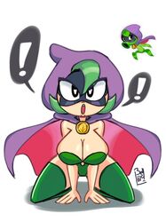 1609bell 1girls bell1609 big_breasts breasts cap cape green_hair green_shadow_(pvz) heart heart-shaped_pupils human humanized peashooter_(pvz) plant plants_vs_zombies plants_vs_zombies:_heroes symbol-shaped_pupils