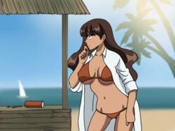 animated big_breasts breast_expansion breasts cleavage dark-skinned_female female gender_transformation genderswap_(mtf) male rikeza rule_63 solo transformation