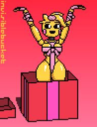 1girls animatronic anthro avian beakless bird breasts female five_nights_at_freddy's five_nights_at_freddy's_2 invisiblebucket pixel_art robot solo solo_female thick_thighs toy_chica_(eroticphobia) toy_chica_(fnaf)