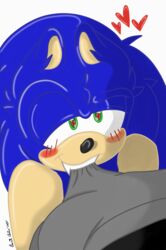 <3_eyes 2020 anthro bedroom_eyes bite black_body blue_body blush blush_lines boxers_(clothing) clothed clothing duo erection erection_under_clothing eulipotyphlan flirting genitals green_eyes hair heart hedgehog hi_res leylahshan male male/male mammal messy_hair mobian_(species) narrowed_eyes penis penis_biting seductive sega shadow_the_hedgehog signature simple_background smile sonic_(series) sonic_the_hedgehog sonic_the_hedgehog_(series) teeth underwear video_games