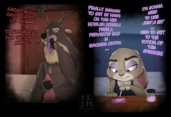 anthro bodily_fluids cervid clothing cum disney drugs english_text female furry genital_fluids genitals hi_res ilovejudyhopps investigation judy_hopps lagomorph leporid male mammal marthasays masturbation night_howlers panties penis police rabbit sniffing snorting solo text underwear underwear_sniffing zootopia