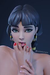 2girls 3d chic_(fortnite) fable_(fortnite) feet female female_only foot_fetish foot_focus foot_lick foot_worship fortnite licking multiple_girls nsfwfortnite oily red_nails sucking tagme toes yuri