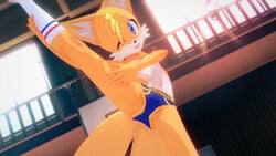 1boy 3d anthro femboy fusionxglave hi_res male male_only shy simple_background solo sonic_(series) submissive_male tails twink