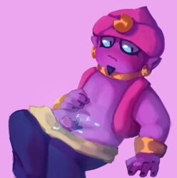 artist_request brawl_stars cum fat gene_(brawl_stars) male male_only torso