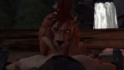 16:9 3d_(artwork) anthro bestiality cloud_strife digital_media_(artwork) duo felid feline feral feral_penetrated final_fantasy final_fantasy_vii first_person_view genitals human human_on_anthro human_on_feral humanoid_genitalia humanoid_penis interspecies licking male male/male mammal oral penetration penile penis penis_lick red_xiii sex source_filmmaker_(artwork) square_enix tongue urhiddensearch widescreen