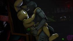 3d animated animatronic areola female five_nights_at_freddy's five_nights_at_freddy's_3 glowing_eyes hstudios loop mp4 phantom_freddy_(fnaf) sound source_filmmaker spring_bonnie spring_bonnie_(fnaf) video