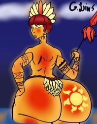 big_ass fat_ass femboy g.lins goddess lake latina lighting spear