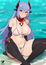 1girls bikini blue_hair breasts core_crystal female hi_res huge_breasts kaos_art light-skinned_female light_skin long_hair nintendo poppi_(xenoblade) poppi_qtpi_(xenoblade) robot_girl smile xenoblade_(series) xenoblade_chronicles_2