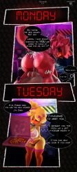 3d anal ass chica_(cally3d) chica_(fnaf) chiku comic dash23 english_text fazclaire's_nightclub fexa fexa_(cryptia) five_nights_at_freddy's foxy_(cally3d) foxy_(fnaf) fredina's_nightclub sex sfm source_filmmaker