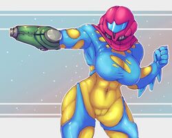 1girls aiming_weapon ass big_ass big_breasts big_butt breasts butt cameltoe cleavage covered_navel female female_only fusion_suit hips huge_ass huge_breasts huge_butt impossible_clothes kittenboogers large_ass large_breasts large_butt metroid nintendo pussy samus_aran skin_tight solo solo_female thick thick_ass thick_thighs thighs wide_hips