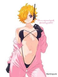 1girls 2d 2d_(artwork) 2d_artwork bare_belly bare_chest bare_midriff bare_navel bare_shoulders bare_skin belly belly_button bikini bikini_bottom bikini_top black_bikini black_bikini_bottom black_bikini_top black_gloves black_swimsuit black_swimwear blonde-haired_female blonde_female blonde_hair blonde_hair_female breasts closed_mouth_smile collarbone digital digital_art digital_drawing digital_drawing_(artwork) digital_media digital_media_(artwork) exposed_belly exposed_chest exposed_midriff exposed_navel exposed_shoulders exposed_skin female female_focus female_only fingers gloves groin half_naked half_nude headphones headset high_resolution highres large_breasts lean_figure linea_alba looking_at_viewer looking_down looking_down_at_viewer martinpunk midriff naked naked_female naked_woman narrow_waist navel nude nude_female nudity one_piece pink-eyed_female pink_eyes post-timeskip semi_nude short_hair shoulders simple_background slender_body slender_waist slim_waist smile smiley_face smiling smiling_at_viewer solo standing stomach string_bikini swimsuit swimwear underboob upper_body vegapunk_lilith white_background wide_hips yellow-haired_female yellow_hair