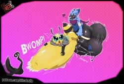 <3_eyes anthro arthropod ass balls bee big_balls big_butt big_dom_small_sub big_penis blue_body blue_fur bodily_fluids cel_shading deep_penetration dominant duo ejaculation elisalevin female floragato fur generation_9_pokemon genital_fluids genitals grey_body grey_fur handjob heart hi_res huge_balls huge_cock hymenopteran hyper hyper_balls hyper_genitalia hyper_penetration hyper_penis hyper_stomach_bulge insects male male/female nintendo penetration penis pokemon pokemon_(species) pussy_ejaculation pussy_juice sex shaded simple_background size_difference small_but_hung small_dom_big_sub small_wings smaller_female stinger stomach_bulge stomach_bulge_handjob thick_thighs thrusting tongue tongue_out wide_hips wings yellow_body