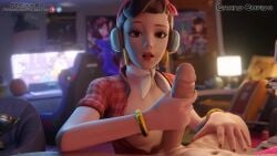 3d animated big_penis breast breasts cruiser_d.va d.va grand_cupido handjob looking_at_viewer nail_polish overwatch overwatch_2 penis pussy sfm sound tagme uncensored video virtual_reality vranimeted