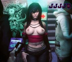 1boy 1boy1girl 1girls 3d 3d_(artwork) abs asian asian_female bare_shoulders belly belly_button black_hair breasts breasts_out brown_eyes casual casual_exposure casual_nudity clothed clothed_female clothes clothing concert dark_hair dethklok emo emo_girl emo_hair female female_focus ghostwire:_tokyo indoors inside jeans jjjjd light-skinned_female light-skinned_male light_skin long_hair looking_at_viewer male nipples pov pov_eye_contact pov_male pubic_hair pubic_tattoo public public_nudity rinko_yakumo scene_girl scene_hair stomach video_game video_games