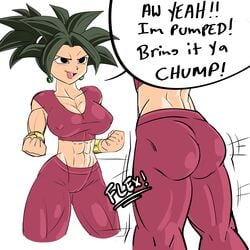 1girls abs ass back back_muscles base_form_kefla biceps big_ass big_breasts black_eyes black_hair breasts clothed clothed_female clothing dat_ass dragon_ball dragon_ball_super earrings english english_text erect_nipples erect_nipples_under_clothes erection female female_focus female_only female_saiyan female_solo fist fists fists_clenched flex flexing fusion gold_bracelet gold_bracelets green_earrings hips hourglass_figure kefla legs motion_lines motion_words muscles muscular muscular_female nipples potara_earrings pseudocel saiyan shiny shiny_ass shiny_breasts shiny_clothes shiny_hair shiny_skin solo solo_female solo_focus speech speech_bubble spiky_hair thick thick_ass thick_hips thick_legs thick_thighs thigh_gap thigh_highs thighhighs thighs tight_clothing tight_pants tights universe_6/universe_7 universe_6_saiyan/universe_7_saiyan yoga_pants