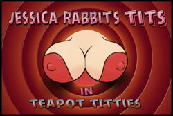 1girls big_breasts bungakawa2000 disney female female_only huge_breasts jessica_rabbit large_breasts nipples solo who_framed_roger_rabbit