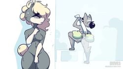 1boy 1girls 2020 anal anal_insertion anal_sex animated anthro anthrofied arm_around_waist balls bathroom black_fur blonde blonde_hair blush blushing canine_penis caught close-up cum_in_ass cum_inside cumming dialogue diives drooling ejaculation english_commentary english_voice exposed_breasts exposed_pussy female_penetrated female_watching freckles freckles_on_face furry furry_only hair_over_one_eye hand_on_neck horse_girl knot long_face long_video longer_than_30_seconds longer_than_one_minute looking_back mammal masturbation moaning moaning_in_pleasure neck_grab nude nude_female nude_male penis_out ponytail pussy_ejaculation pussy_juice sex shower shower_sex showering shy skinny sound sound_warning spying stalking straight tagme tang_(diives) thrusting thrusting_into_ass video voice_acted volkor voyeur voyeurism watching watermark wet xingzuo_temple zhenzi zhenzi_(diives)