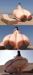 1girls 3d ass_bigger_than_breasts ass_bigger_than_head auctus177 beach big_ass big_breasts big_nipples breasts_bigger_than_head breasts_bigger_than_torso enormous_ass enormous_breasts female giant_breasts gigantic_breasts huge_areolae huge_ass huge_breasts huge_nipples hyper hyper_areola hyper_ass hyper_breasts hyper_nipples massive_ass massive_breasts millie_(auctus177) multiple_images nipples