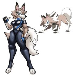 2023 :< anthro athletic athletic_anthro athletic_female big_breasts blue_eyes bottomwear breasts brown_body brown_fur female female female_only fingerless_gloves furry game_freak hips hourglass_figure leggings lycanroc midday_lycanroc nintendo pink_inner_ear pokémon_(species) pokemon pokemon pokemon_(species) solls0ll solo solo_female tagme thick_thighs thighs topwear white_background white_body white_fur wide_hips wolf_ears wolf_girl wolf_tail