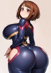 1girls 5_fingers ai_generated alternate_ass_size alternate_body_type alternate_breast_size alternate_thigh_size ass ass_focus back back_view big_ass big_breasts big_thighs bodysuit boku_no_hero_academia breasts brown_eyes brown_hair brown_pupils clothed clothed_female curvaceous curvy_body curvy_female curvy_figure dat_ass enormous_ass enormous_breasts enormous_butt enormous_thighs fat_ass fat_butt female female_focus female_human female_only female_pubic_hair female_solo giant_ass giant_breasts giant_thighs gigantic_ass gigantic_breasts gigantic_thighs hands_on_hips high_resolution highres huge_ass huge_breasts huge_thighs large_ass large_breasts large_thighs looking_at_another looking_at_viewer looking_back massive_ass massive_breasts massive_butt massive_thighs my_hero_academia oatmealdood ochako_uraraka short_hair simple_background smile smiley_face smiling smiling_at_viewer solo solo_focus standing superhero superheroine thick thick_ass thick_female thick_thighs thighs thunder_thighs thunderthighs uraraka_ochako voluptuous voluptuous_female white_body white_skin