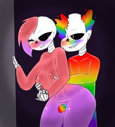 anthro blush morgie oc sans skeleton tagme undertail undertale undertale_fanfiction