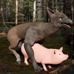 3d_(artwork) absurd_res ambiguous_penetration animal_genitalia animal_penis anus ass avian balls big_butt brown_body chadotexas digital_media_(artwork) domestic_pig duo equine_genitalia equine_penis european_mythology farm female feral feral_on_feral feral_penetrated feral_penetrating feral_penetrating_feral fucked_silly fur genitals greek_mythology happy happy_sex hi_res hippogriff huge_butt huge_filesize interspecies male male/female male_penetrating mammal mythological_avian mythology open_mouth penetration penis pink_body public_domain sex suid suina sus_(pig)