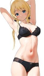 1girls ahoge antenna_hair armpits arms_behind_head bare_armpits bare_arms bare_belly bare_chest bare_hands bare_hips bare_legs bare_midriff bare_navel bare_shoulders bare_skin bare_thighs belly belly_button black_bra black_panties black_underwear blonde_eyebrows blonde_female blonde_hair blonde_hair blonde_hair_female blue_eyes blue_eyes_female blush blush blush_lines blushing_at_viewer blushing_female bra breasts breedable busty busty_female busty_teen cleavage collarbone dot_nose elbows exposed exposed_armpits exposed_arms exposed_belly exposed_legs exposed_midriff exposed_shoulders exposed_thighs exposed_torso eyebrows_visible_through_hair female female_focus female_only frilled_bra frilled_panties frilled_underwear fuckable gin00 groin hachimiya_meguru hair_ornament hair_ornaments hands_behind_head head_tilt high_resolution high_school_student highres idolmaster idolmaster_shiny_colors lace_bra lace_panties lace_underwear laced_bra laced_panties laced_underwear large_breasts lean_body lean_figure legs legs_together light-skined_female light-skinned light-skinned_female light_skin light_skin_female light_skinned light_skinned_female long_hair looking_at_viewer looking_down looking_down_at_viewer navel panties parted_bangs parted_lips ribbon_bra ribbon_panties school_girl shoulders simple_background slender_body slender_waist slim_girl slim_waist solo standing sweat sweatdrop sweating sweaty sweaty_armpit sweaty_armpits sweaty_arms sweaty_belly sweaty_body sweaty_legs sweaty_thighs teen_girl teenage_girl teenager thick_thighs thighs thin_waist tilted_head twintails twintails_(hairstyle) underboob underwear underwear_only upper_body v-line white_background