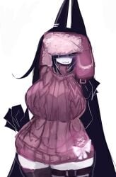 1girls 2026 breasts female female_only fundamental_paper_education miss_circle_(fundamental_paper_education) sweater tagme thighhighs thighs